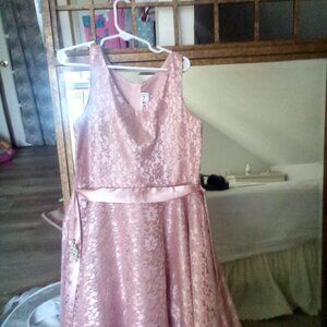 Olivia Koo Size 10 Pink Ruffle Flower Dress For Kids